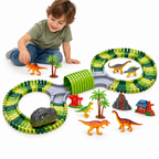Dinosaur Race Track Set with Motorized Dinosaur Car