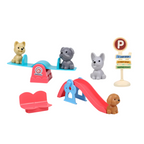 Available Set: 8pcs Dog Slide, 8pcs Blue Dog, 8pcs Pink Dog, 9pcs Cat - main product image