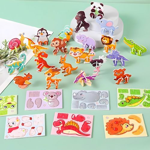 Cartoon Animal Puzzle Set - main product image