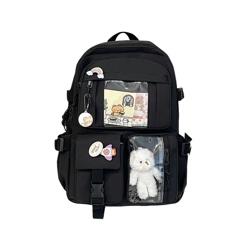 Available Colors: Green with Doll, Off-White with Doll, Pink with