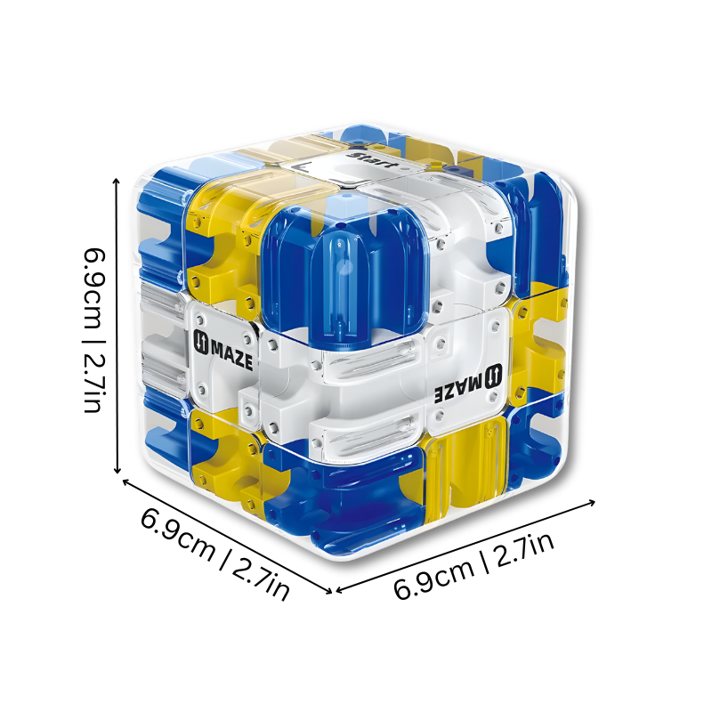Transparent 3D Puzzle Cube