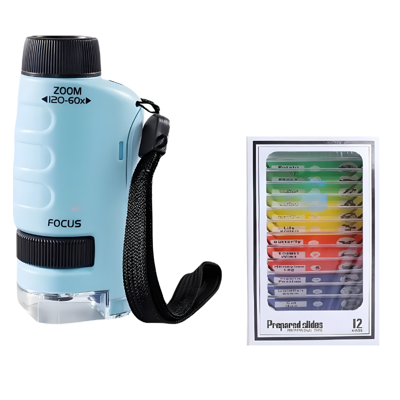 Mini Handheld Microscope with LED Light