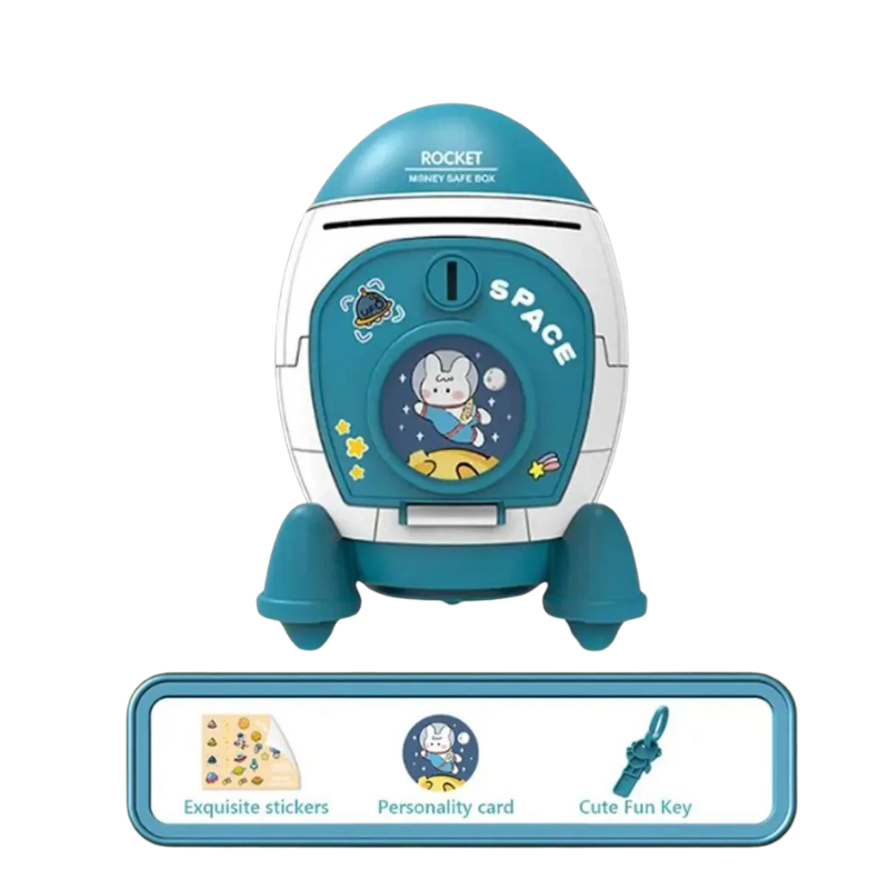 Playful Rocket-shaped Money Box - main product image