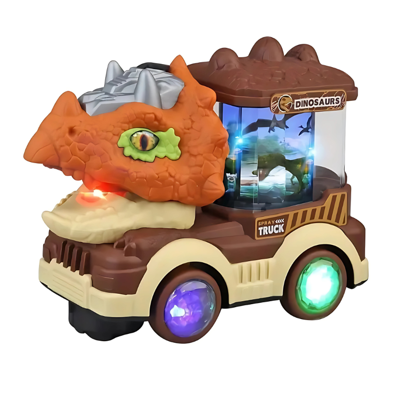 Interactive Dinosaur Music and Light Vehicle - main product image