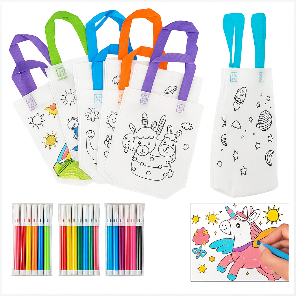 DIY Coloring Bags