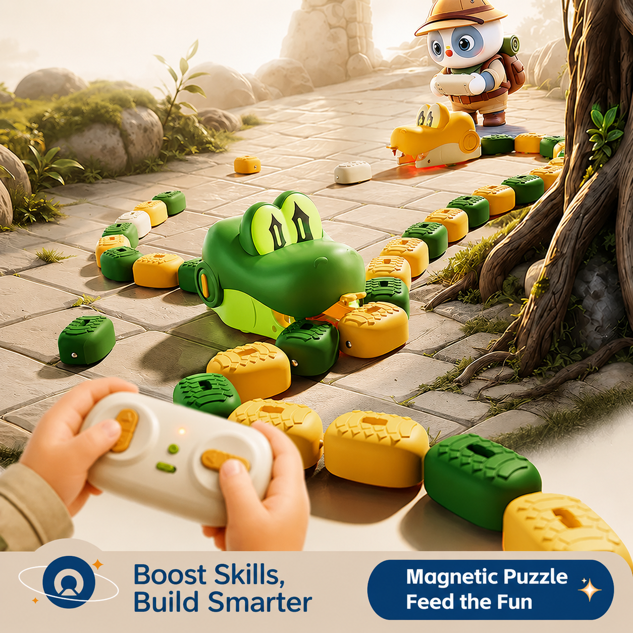 Remote Control Snake Bean-Collecting Toy