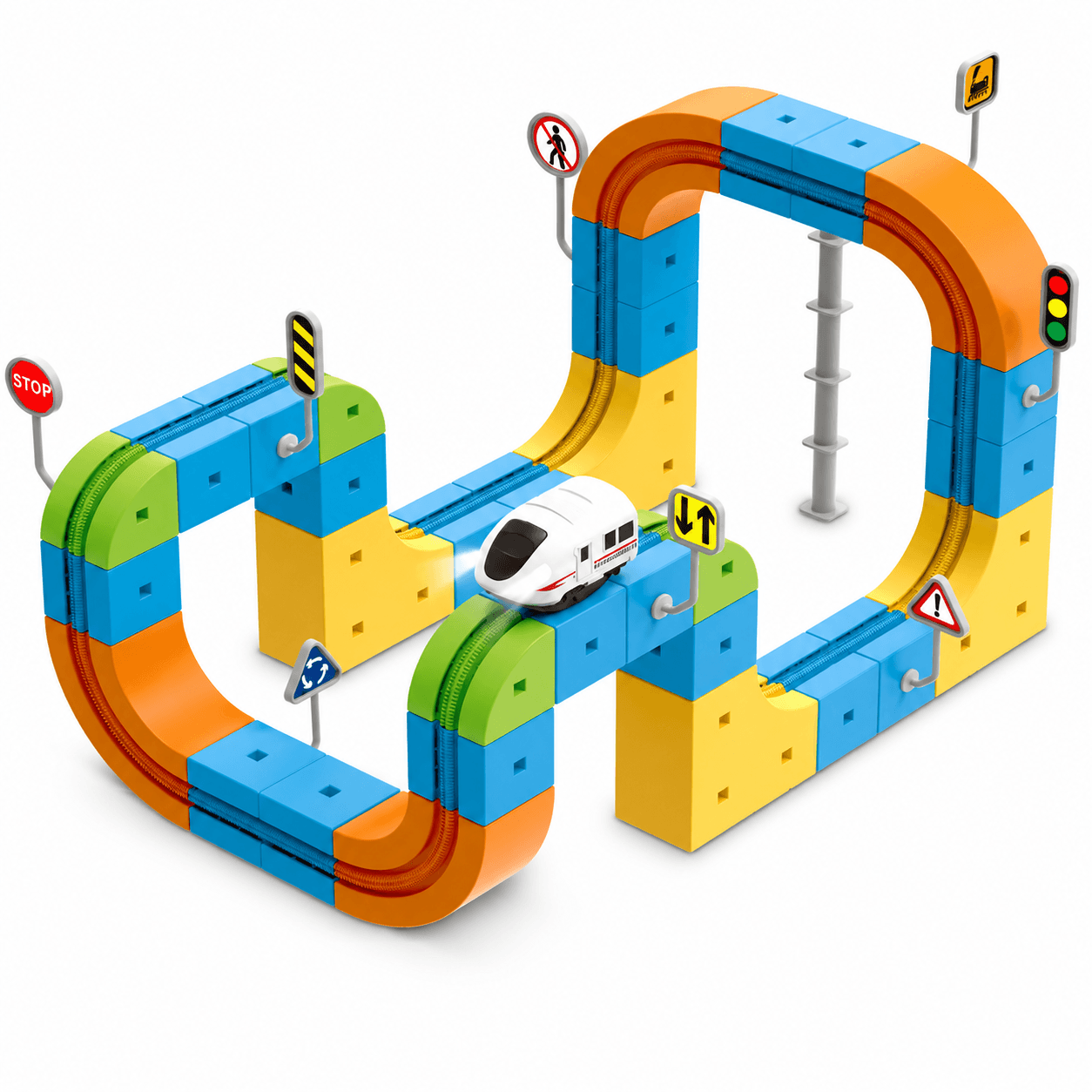 3D STEM Train Track Building Set