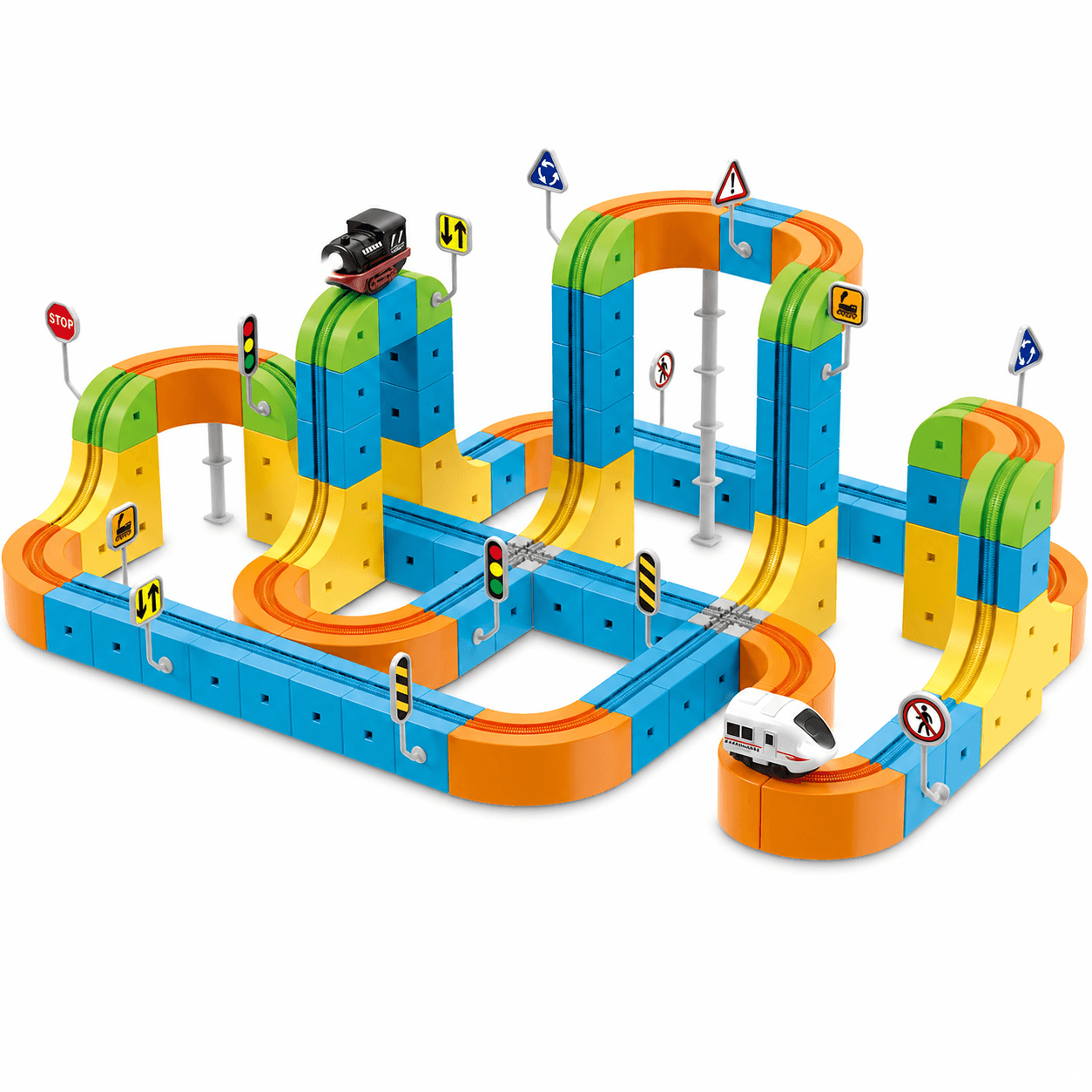 3D STEM Train Track Building Set