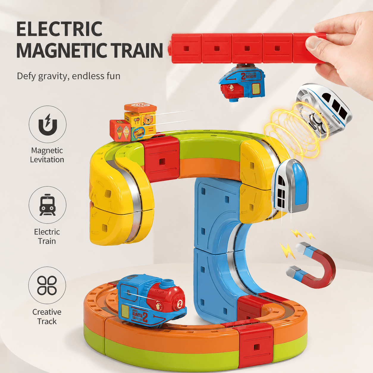 3D STEM Train Track Building Set