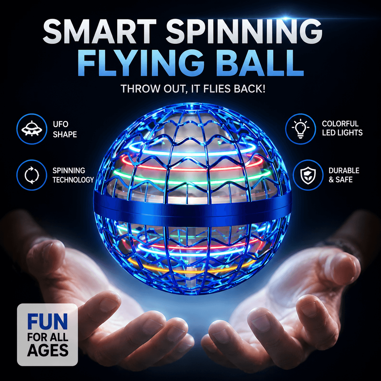 Flying Spinner Boomerang Ball