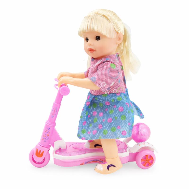 Scooter-Riding Doll Toy for Playtime Adventures - main product image