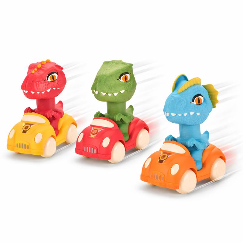 Cartoon Animal Press Car with Glide Action