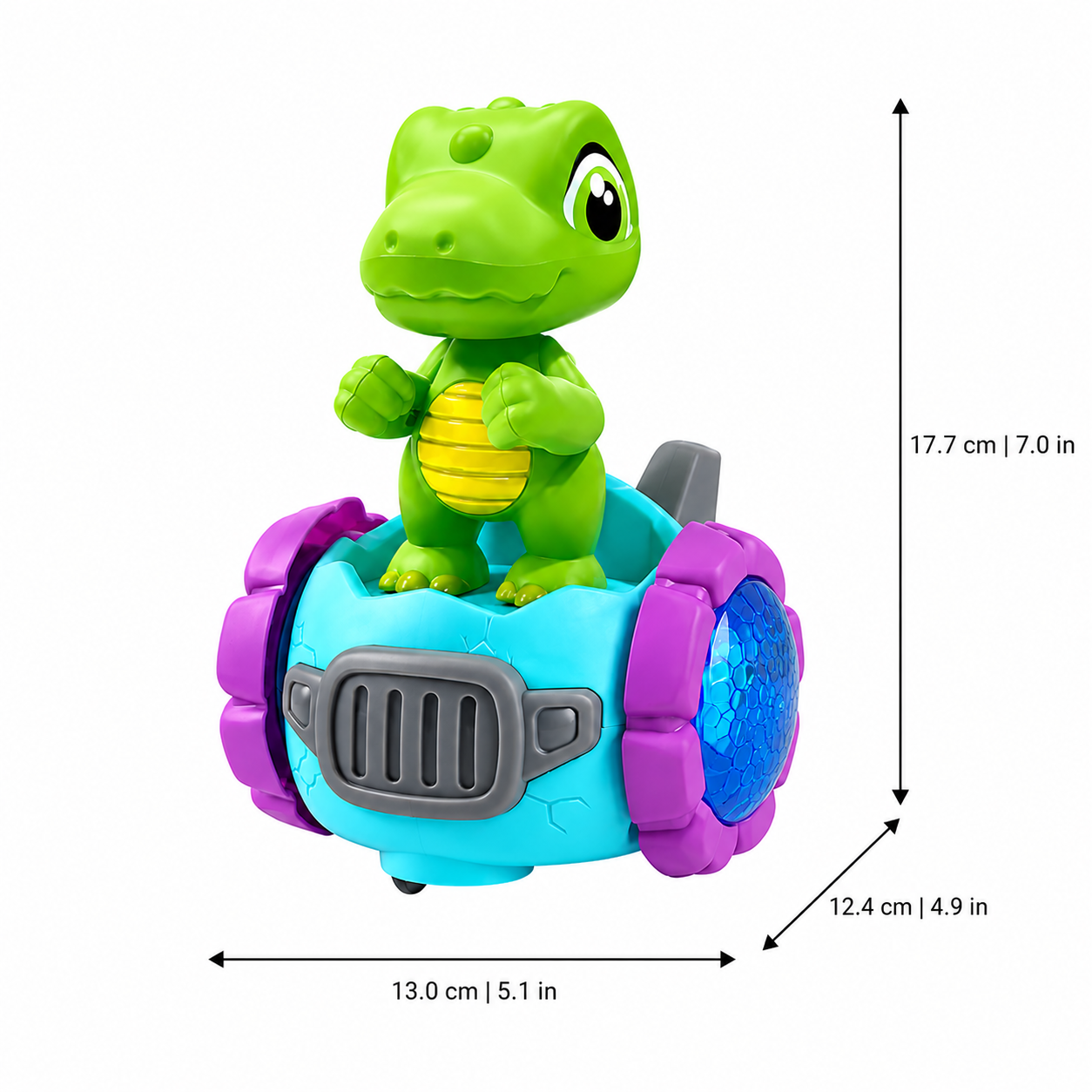 Dancing Dino Toy Car for Music, Color Lights and Active Play