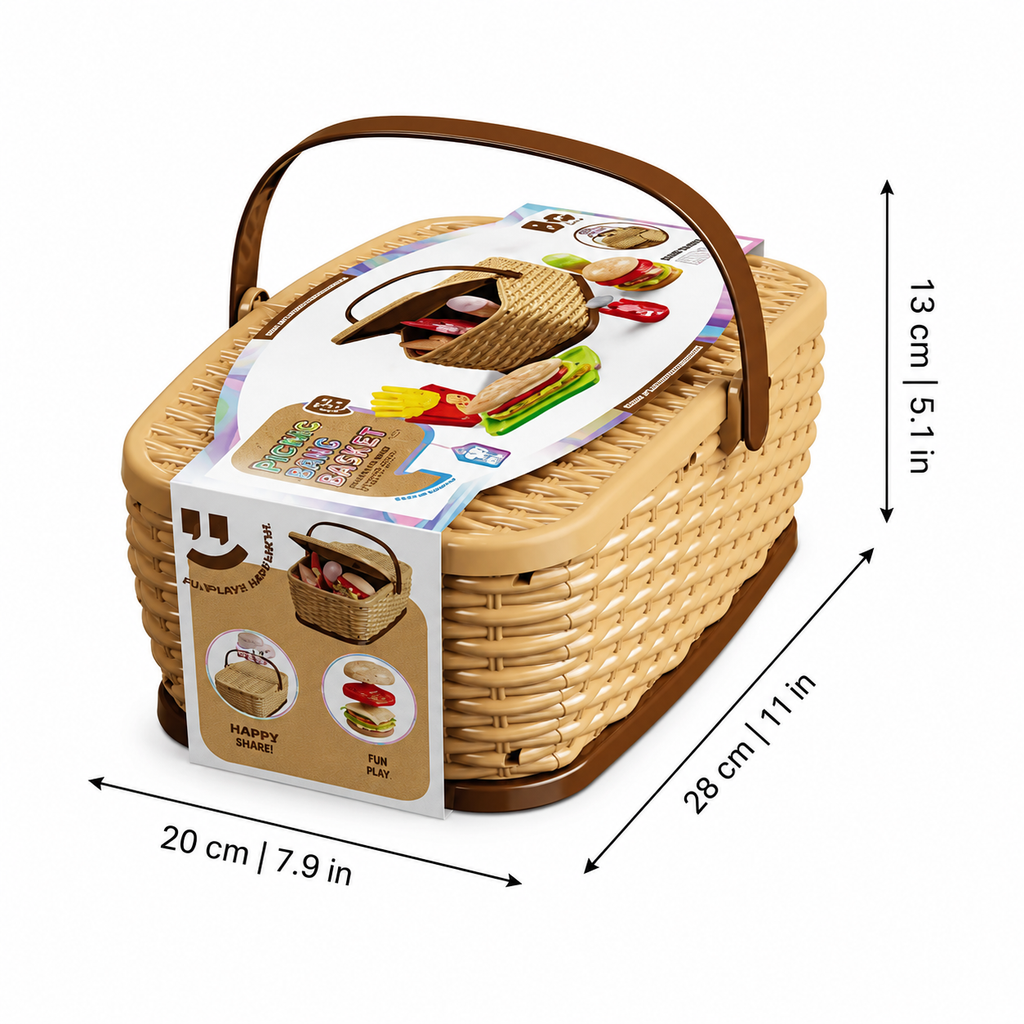 Pretend Food Playset for Picnics, Tea Parties and Little Chefs