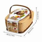 Pretend Food Playset for Picnics, Tea Parties and Little Chefs