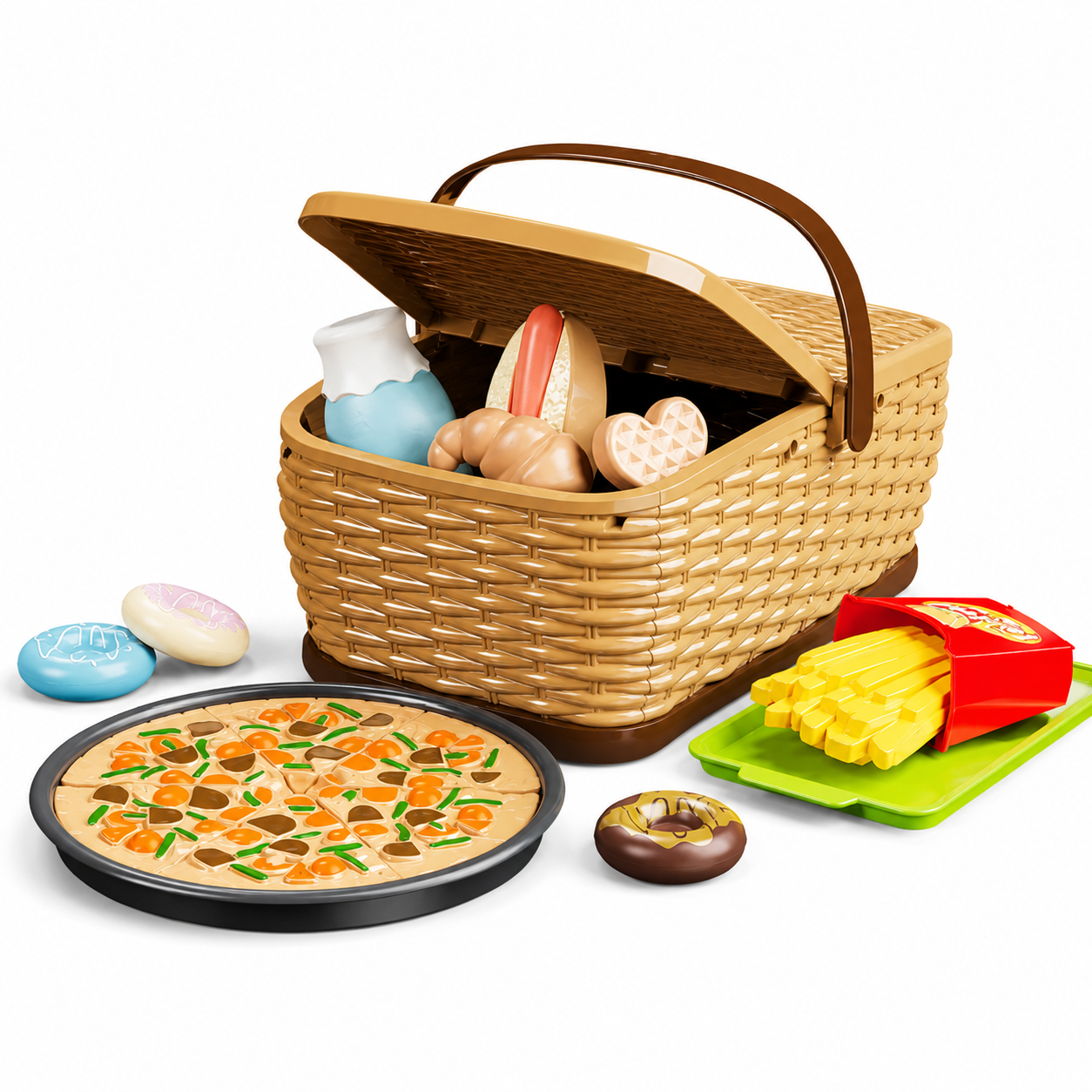 Pretend Food Playset for Picnics, Tea Parties and Little Chefs