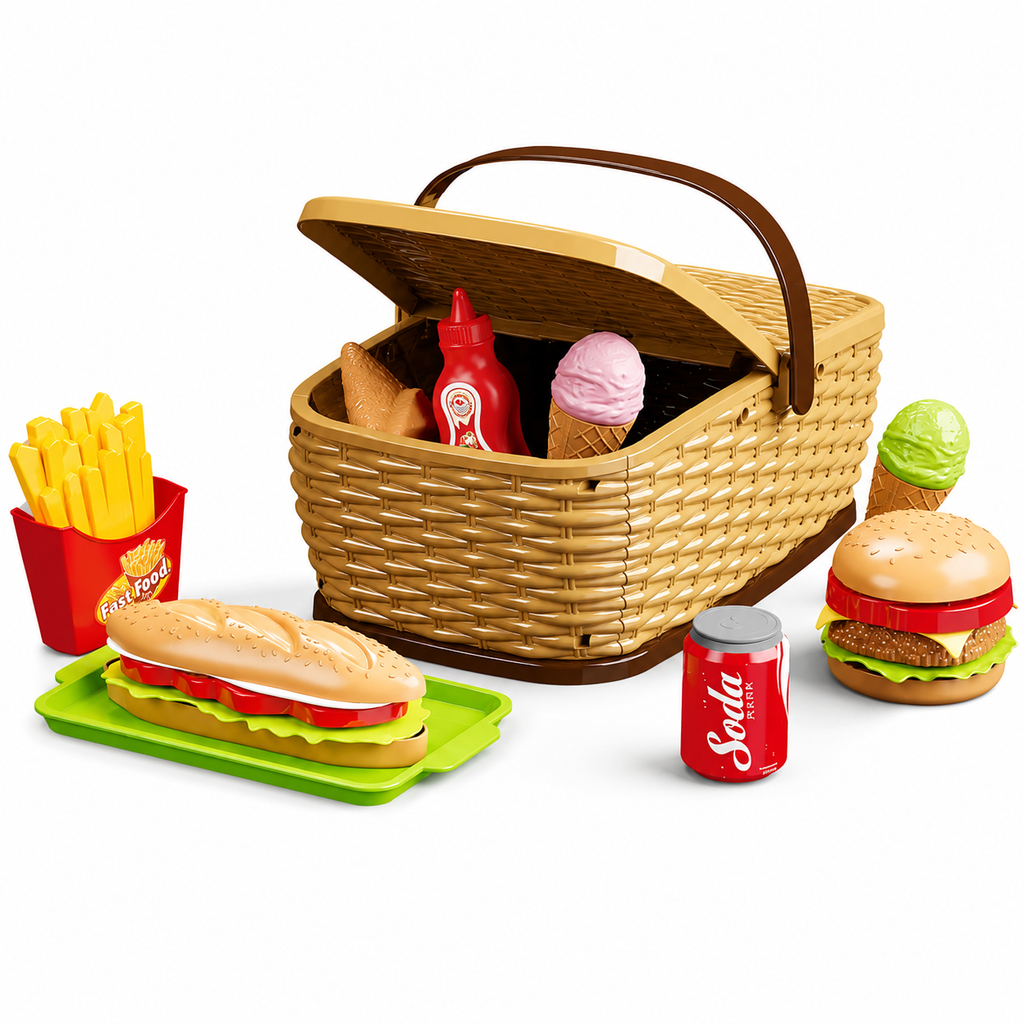 Pretend Food Playset for Picnics, Tea Parties and Little Chefs - main product image