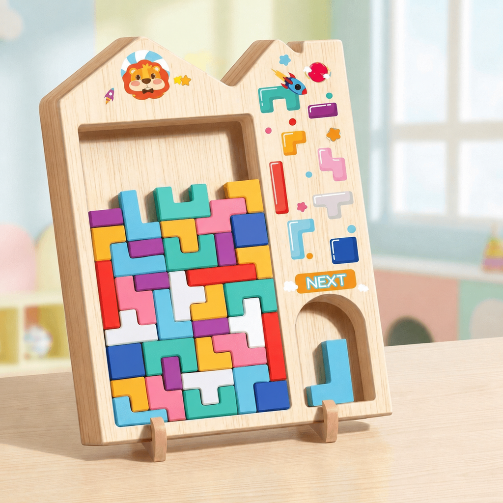 Wooden Shape Puzzle Toy for Logic, Focus and Early Problem Solving - main product image