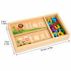 Montessori Word Board for Color Recognition and Spelling