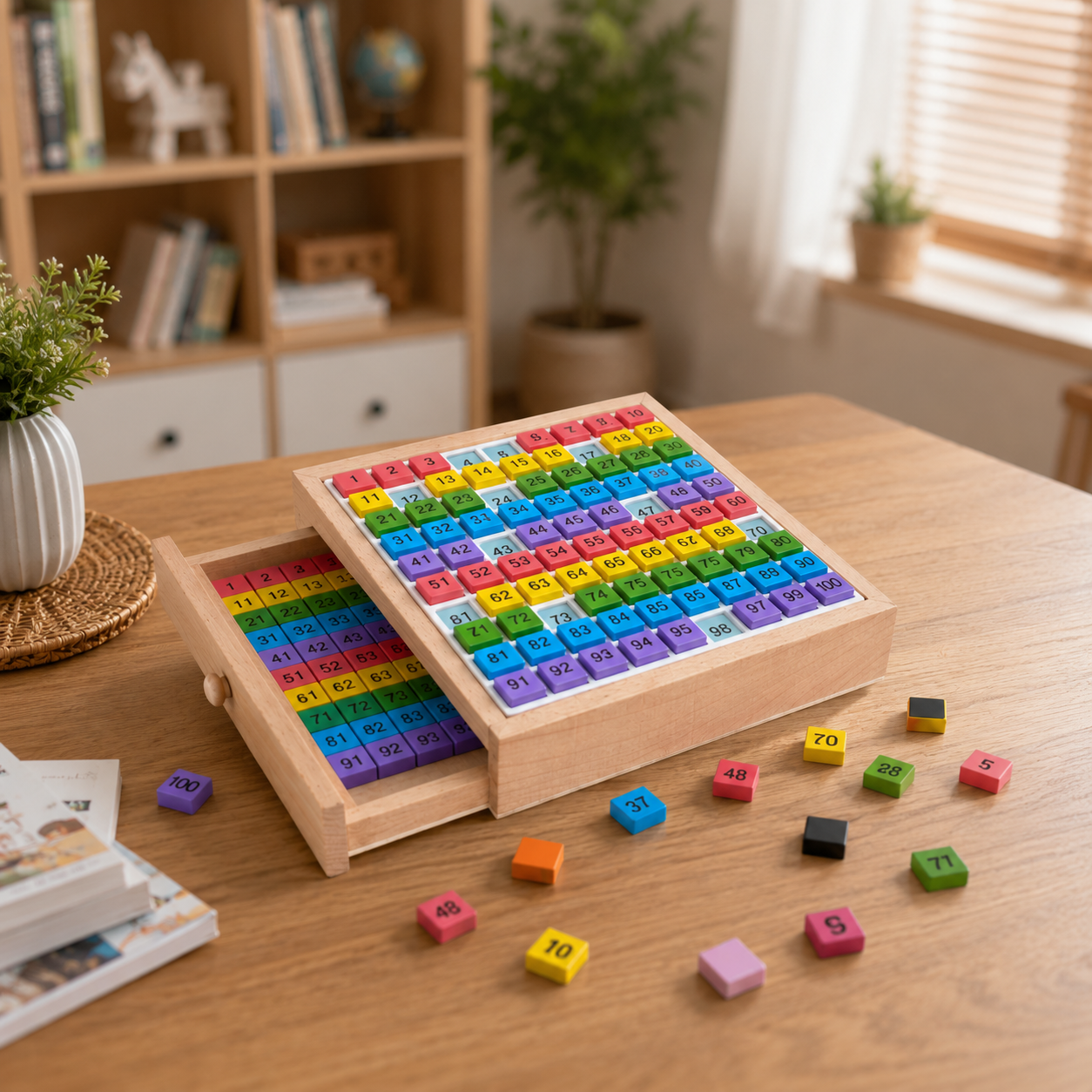 Montessori Hundred Board for Hands-On Math Play - main product image