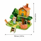 3D Paper House Puzzle for Creative Hands-On Play