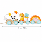 Wooden Animal Train for Shape and Color Matching