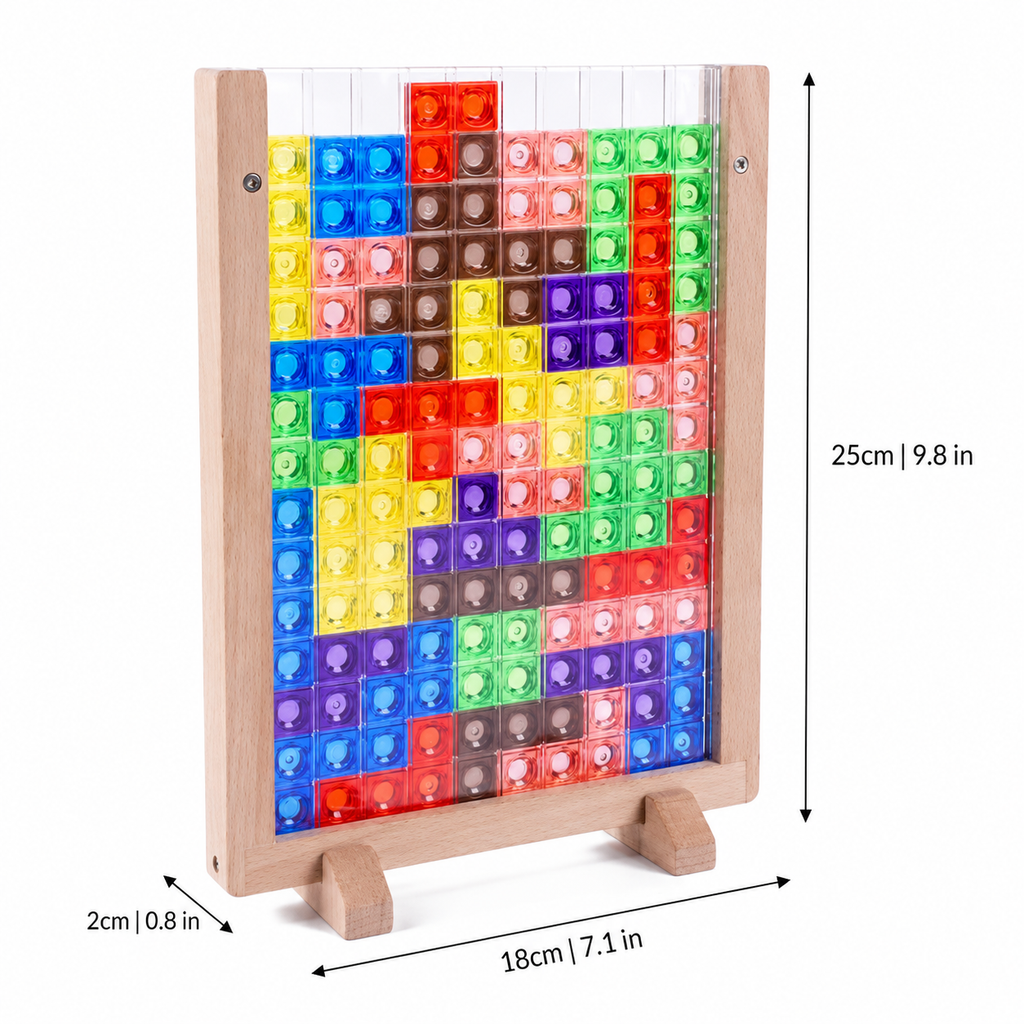 Transparent Block Puzzle for Spatial Skills and Problem Solving