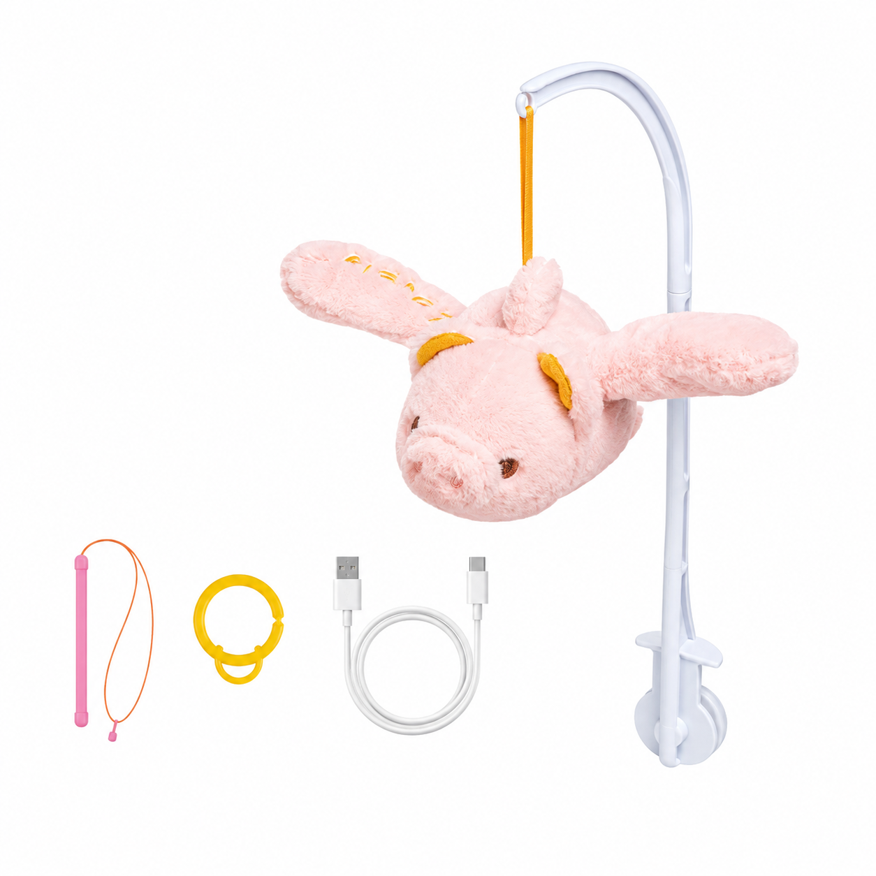 Hanging Plush Bird Toy for Stroller, Crib and Calm Sleep
