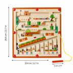 Magnetic Number Maze Board for Counting, Colors and Fine Motor Play