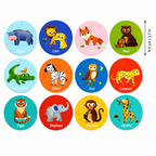 Wooden Animal Puzzle Cards for Early Learning Play