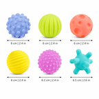 Soft Baby Ball Toys for Touch Training, Teething and Early Skills