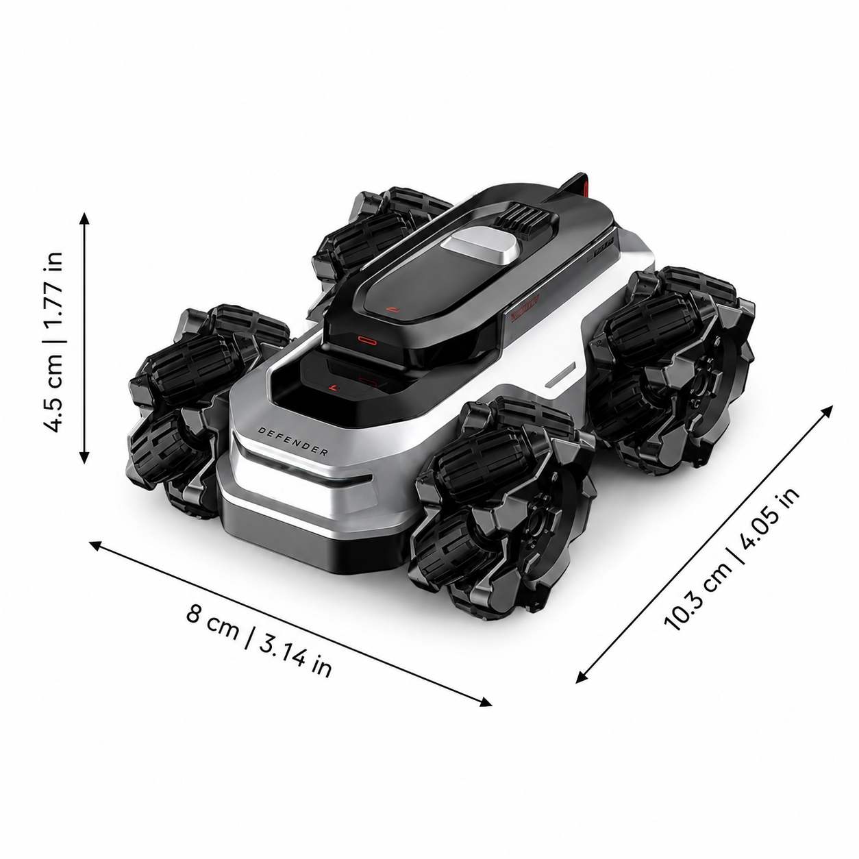 Amphibious RC Stunt Car for Water Racing, Slides and Wild Tricks