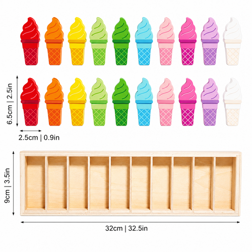 Color Cognition Ice Cream Game for Focus and Memory Skills