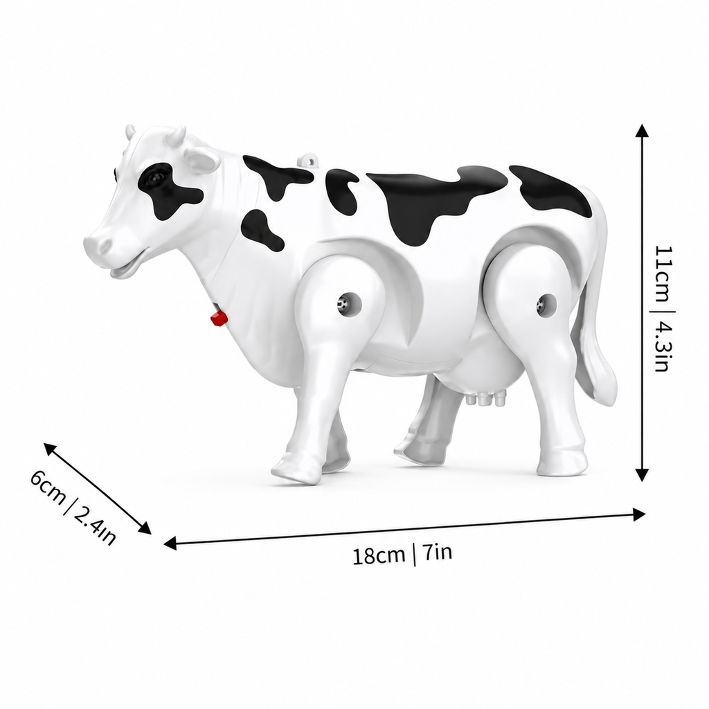 Walking Cow Toy with Sound, Lights and Interactive Play