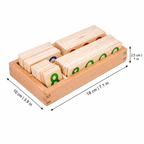 Wooden Montessori Number Cards for Early Math Learning