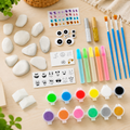 Glow-in-the-Dark Rock Painting Kit for Creative Kids Fun - main product image