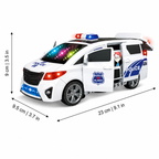 Rotating Ambulance Toy with Sound, Lights and Opening Doors