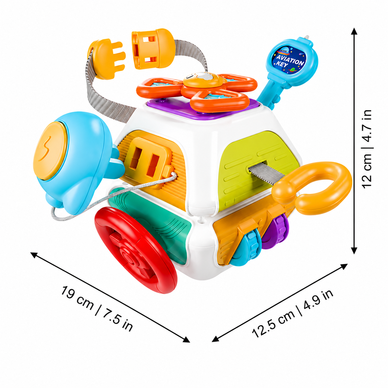 Educational Activity Cube for Fine Motor Skill Practice