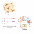 Wooden Lacing Toy for Fine Motor Skill Practice