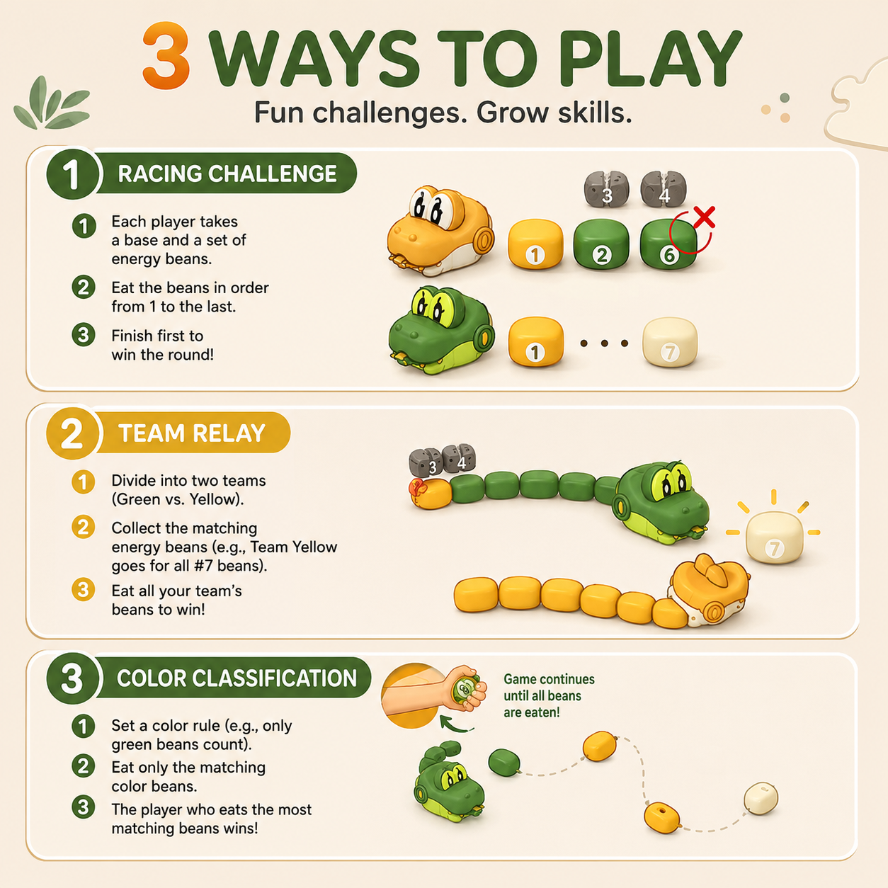 Remote Control Snake Bean-Collecting Toy