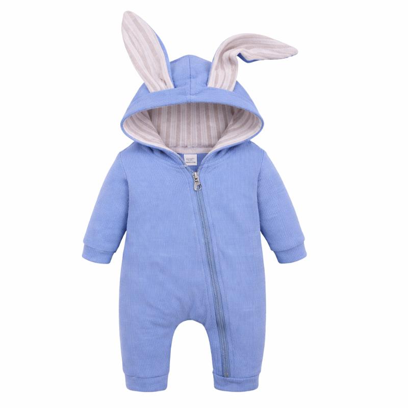 Hooded Rabbit Ear Romper for Little Ones