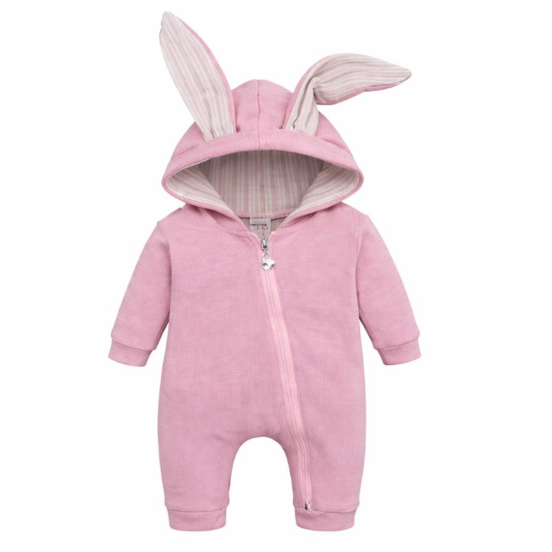 Hooded Rabbit Ear Romper for Little Ones