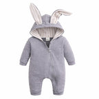 Hooded Rabbit Ear Romper for Little Ones - main product image