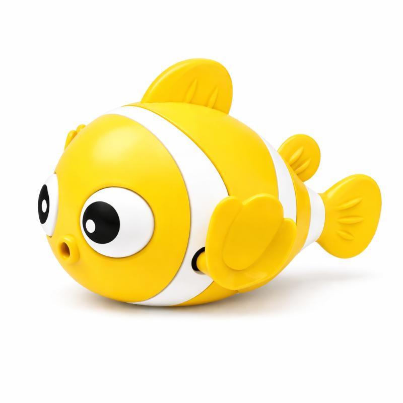 Swinging Clown Fish Toy for Bath Fun