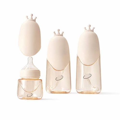 Anti-Colic Silicone Straw Bottle for Infants 3–6 Months - main product image