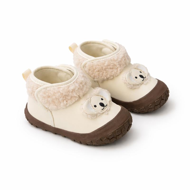 Plush Winter Baby Boots with Soft Sole and Warm Lining - main product image