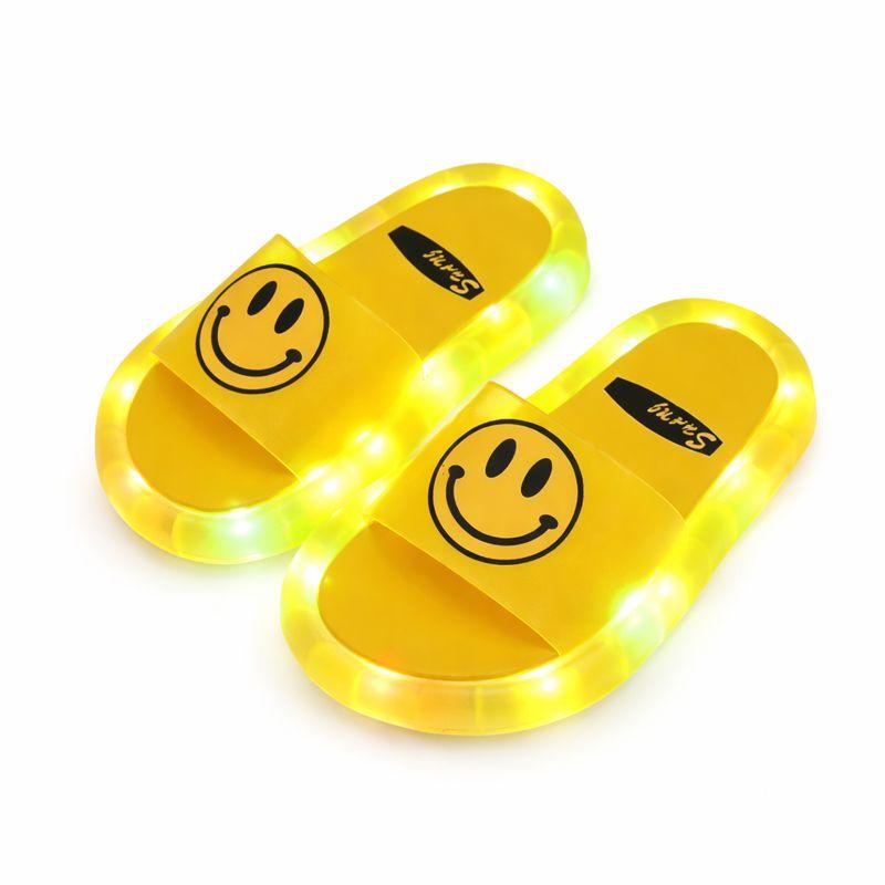 Cute Cartoon Summer Slippers with Lights for Outdoor Play