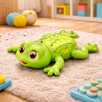 Electric Crawling Frog Toy with Lights - main product image