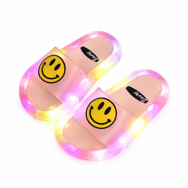 Cute Cartoon Summer Slippers with Lights for Outdoor Play