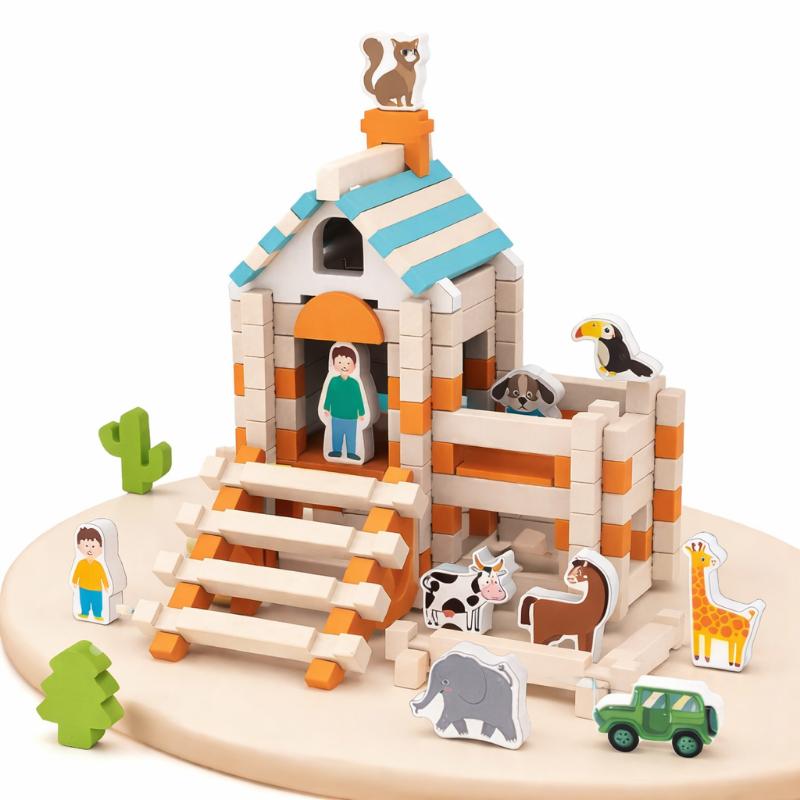 Natural Wooden Building Blocks